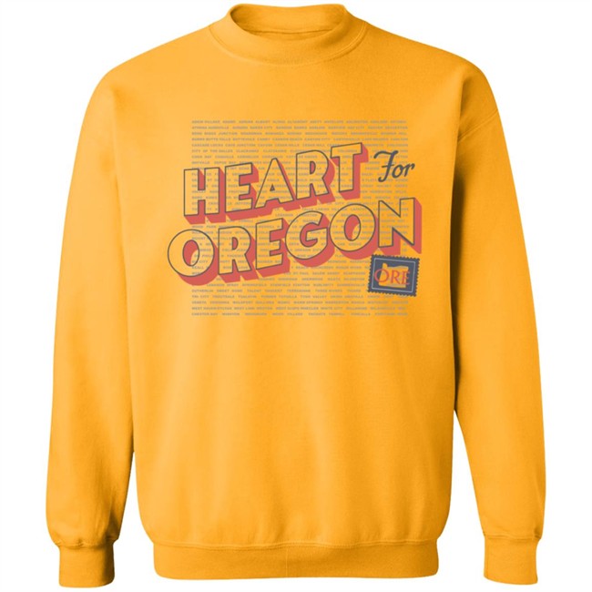 Heart For Oregon Charty Shirt Portland Gear Heart For Oregon Charty Shirt Portland Gear