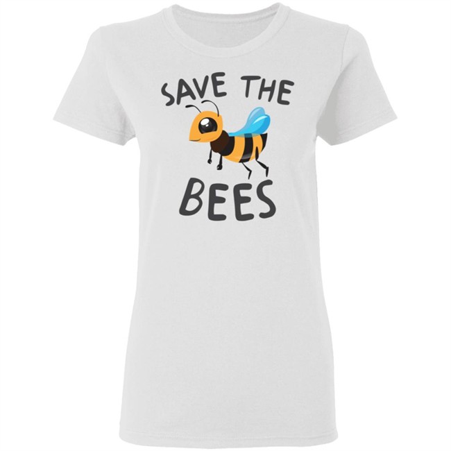 Save The Bees Shirt Save The Bees Cartoon Cute White Shirt Save The Bees Shirt Save The Bees Cartoon Cute White Shirt