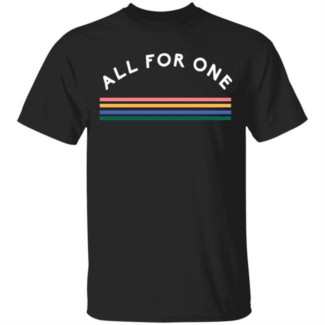 One For All T Shirt Everywear All For One Balck Shirts
