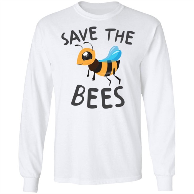 Save The Bees Shirt Save The Bees Cartoon Cute White Shirt Save The Bees Shirt Save The Bees Cartoon Cute White Shirt