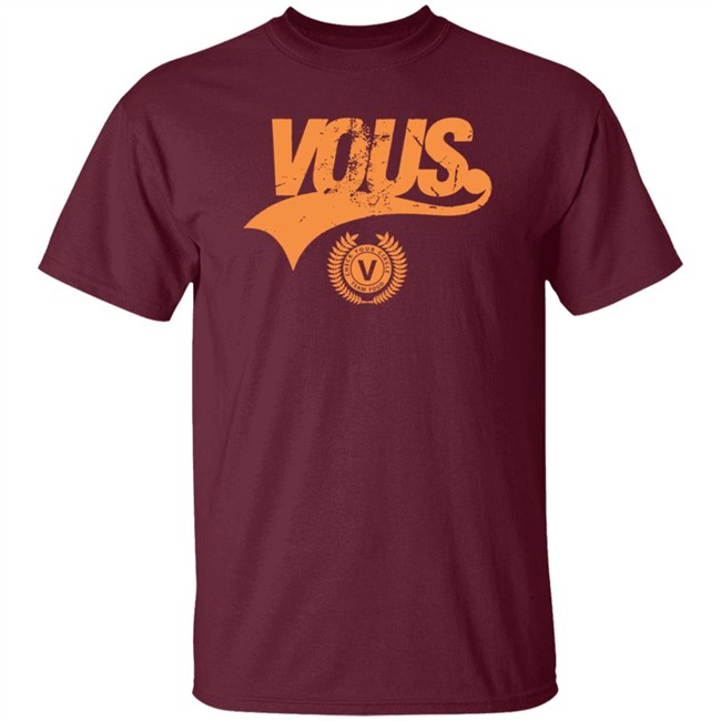 Vous Church Merch Vous Team Maroon Tee