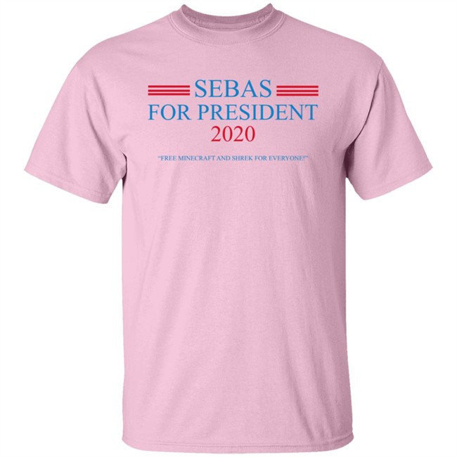 Baylen Levine Merch Sebas for President Heather Grey Tee Baylen Levine Merch Sebas for President Heather Grey Tee