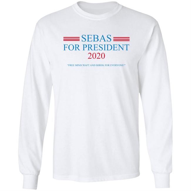 Baylen Levine Merch Sebas for President Heather Grey Tee Baylen Levine Merch Sebas for President Heather Grey Tee