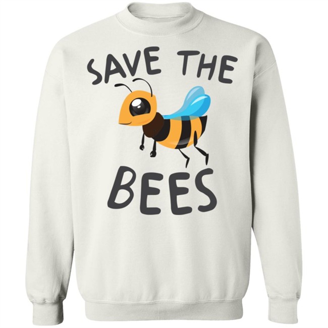 Save The Bees Shirt Save The Bees Cartoon Cute White Shirt Save The Bees Shirt Save The Bees Cartoon Cute White Shirt