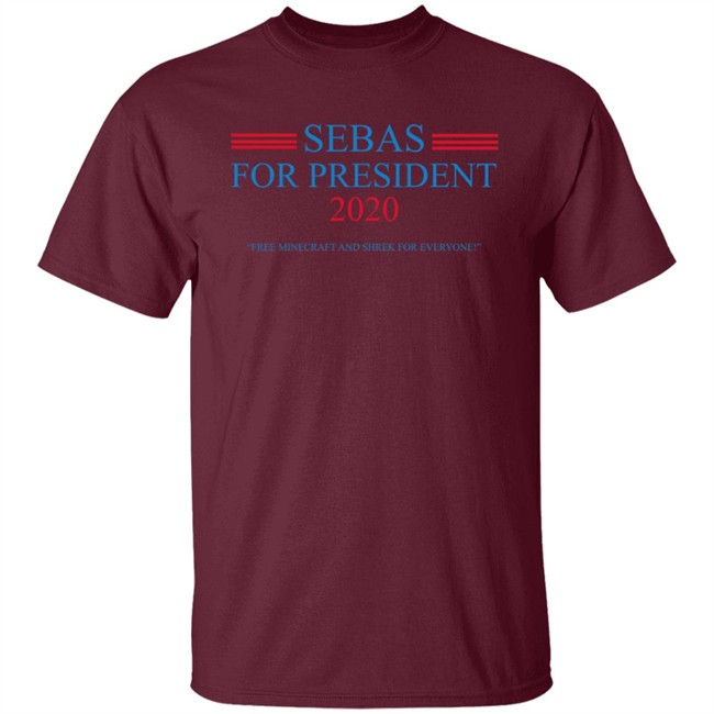 Baylen Levine Merch Sebas for President Heather Grey Long Sleeve Baylen Levine Merch Sebas for President Heather Grey Long Sleeve
