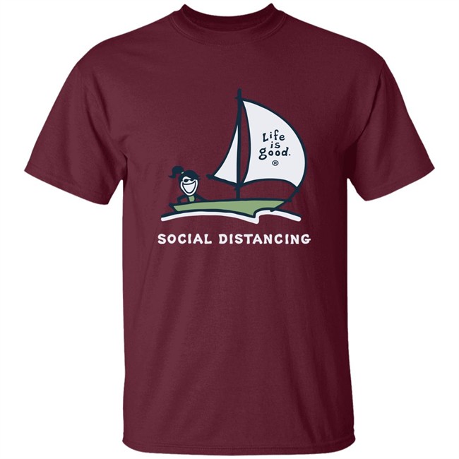 Life Is Good Jackie Social Distancing Sailboat T Shirt Jackie Social Distancing Sailboat Blue Shirts Life Is Good Jackie Social Distancing Sailboat T Shirt Jackie Social Distancing Sailboat Blue Shirts