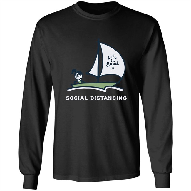 Life Is Good Jackie Social Distancing Sailboat T Shirt Jackie Social Distancing Sailboat Blue Shirts Life Is Good Jackie Social Distancing Sailboat T Shirt Jackie Social Distancing Sailboat Blue Shirts