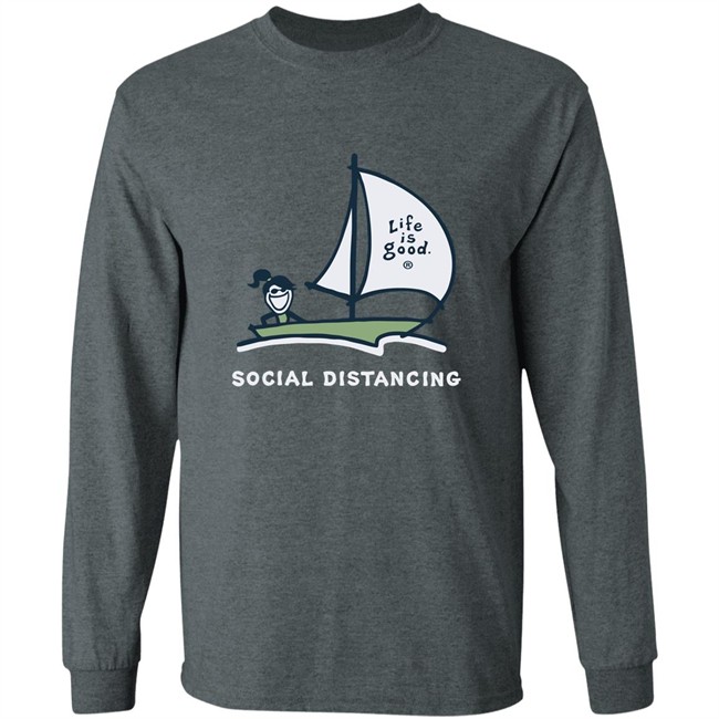 Life Is Good Jackie Social Distancing Sailboat T Shirt Jackie Social Distancing Sailboat Blue Shirts Life Is Good Jackie Social Distancing Sailboat T Shirt Jackie Social Distancing Sailboat Blue Shirts