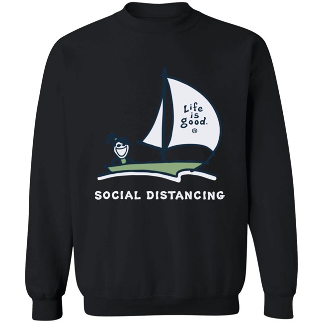 Life Is Good Jackie Social Distancing Sailboat T Shirt Jackie Social Distancing Sailboat Blue Shirts Life Is Good Jackie Social Distancing Sailboat T Shirt Jackie Social Distancing Sailboat Blue Shirts
