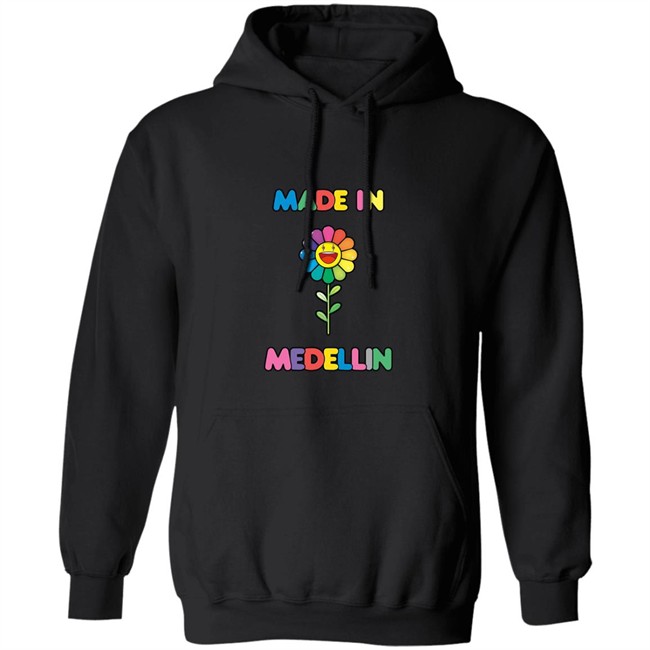 Jbalvin Made In Medellin Hoodie Made In Medellin Black Hooded Sweatshirt