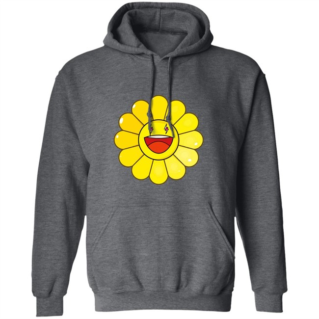 Jbalvin Amarillo Large Flower Hoodie Amarillo Large Flower Black Hooded Sweatshirt Jbalvin Amarillo Large Flower Hoodie Amarillo Large Flower Black Hooded Sweatshirt