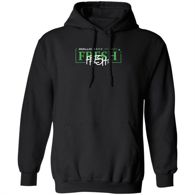 Fresh 4 Million fresh4mill Hoodie fresh4mill Hoodie Sweatshirt Fresh 4 Million Hooded Sweatshirt