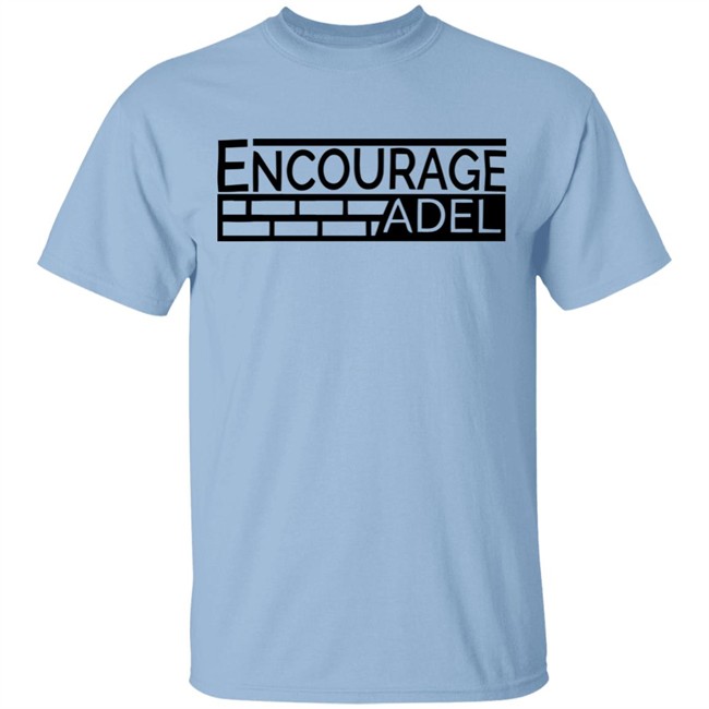 Iconic Apparel Encourage Adel Campaign Gray Shirt Iconic Apparel Encourage Adel Campaign Gray Shirt