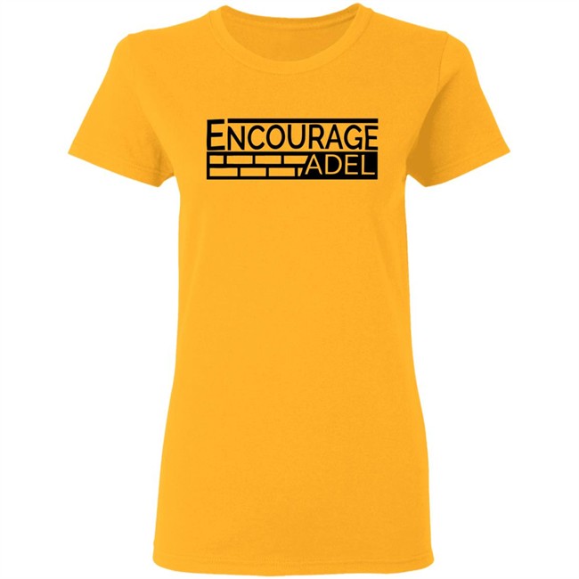 Iconic Apparel Encourage Adel Campaign Gray Shirt Iconic Apparel Encourage Adel Campaign Gray Shirt
