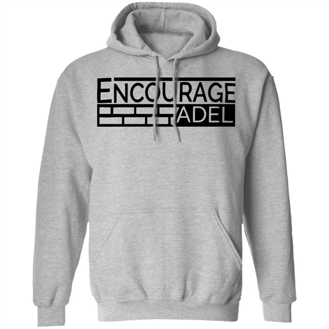 Iconic Apparel Encourage Adel Campaign Gray Shirt Iconic Apparel Encourage Adel Campaign Gray Shirt