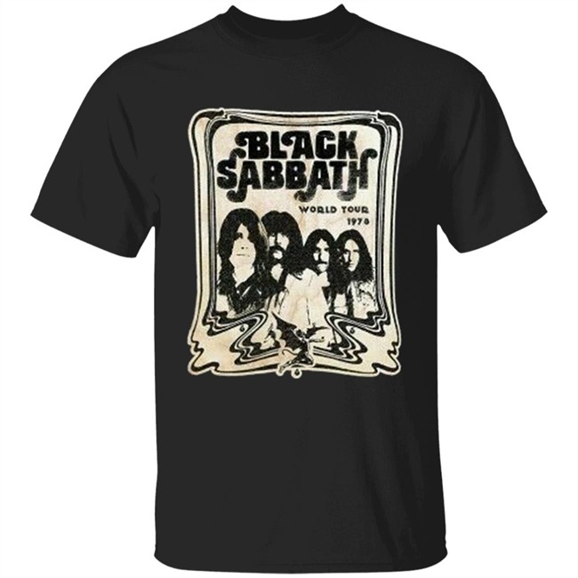 Vintage Black Sabbath Ozzy Osborne 1978 T Shirt Blakc Hoodie Sweatshirt