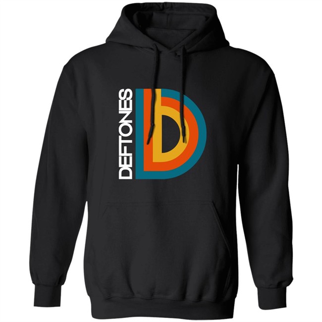 Deftones Capital D Hoodie Capital D Deftones Black Hooded Sweatshirt