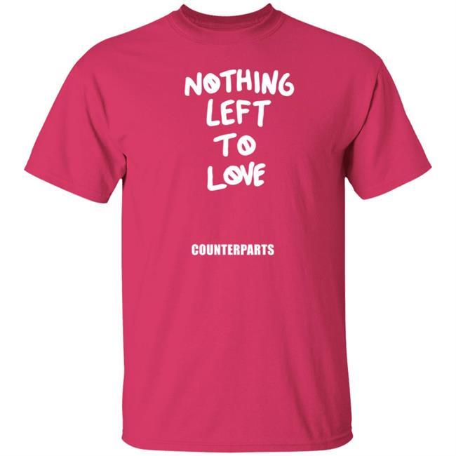 Counterparts Merch Nothing Left To Love Hoodie Counterparts Merch Nothing Left To Love Hoodie