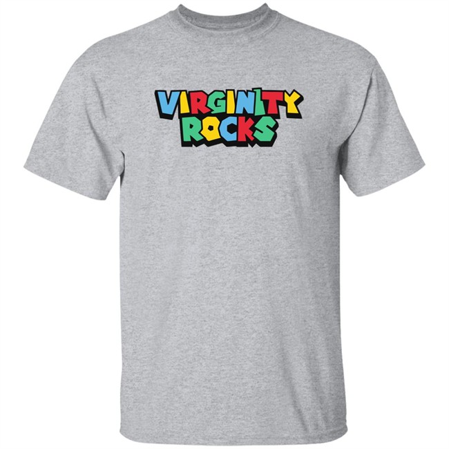 Danny Duncan Super Virginity Rocks T Shirt Super Virginity Rocks Danny Duncan Grey Shirts