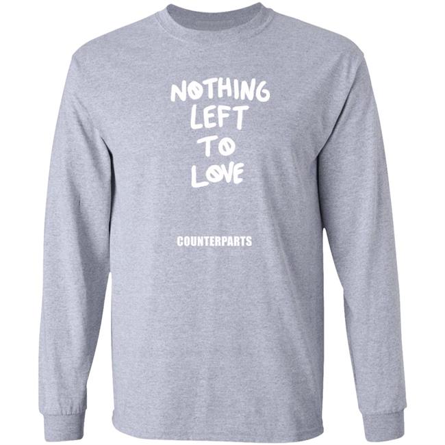 Counterparts Merch Nothing Left To Love Hoodie Counterparts Merch Nothing Left To Love Hoodie