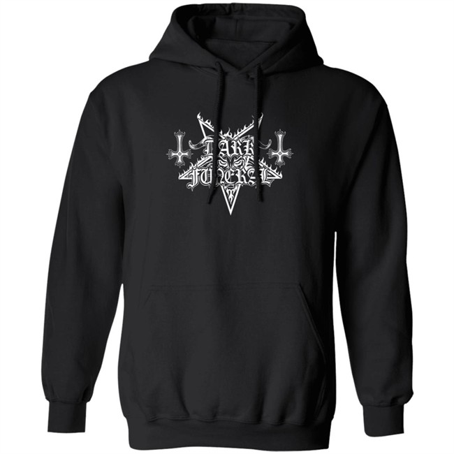 Dark Funeral Logo Pullover Hoodie Dark Funeral Kingsroadmerch Hooded Sweatshirt Logo Pullover Hoodie Sweatshirt