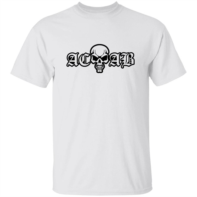 Acab Shirt Acab Skull White T Shirt