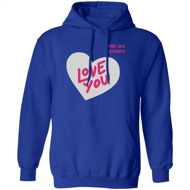 Shop Ace Family Love You Hoodie Love You Shop Ace Family Pink Hooded Sweatshirt Shop Ace Family Love You Hoodie Love You Shop Ace Family Pink Hooded Sweatshirt