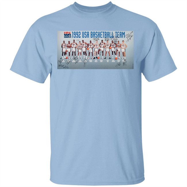 Dream Team T Shirt 1992 Dream Team Signed White Shirts Dream Team T Shirt 1992 Dream Team Signed White Shirts