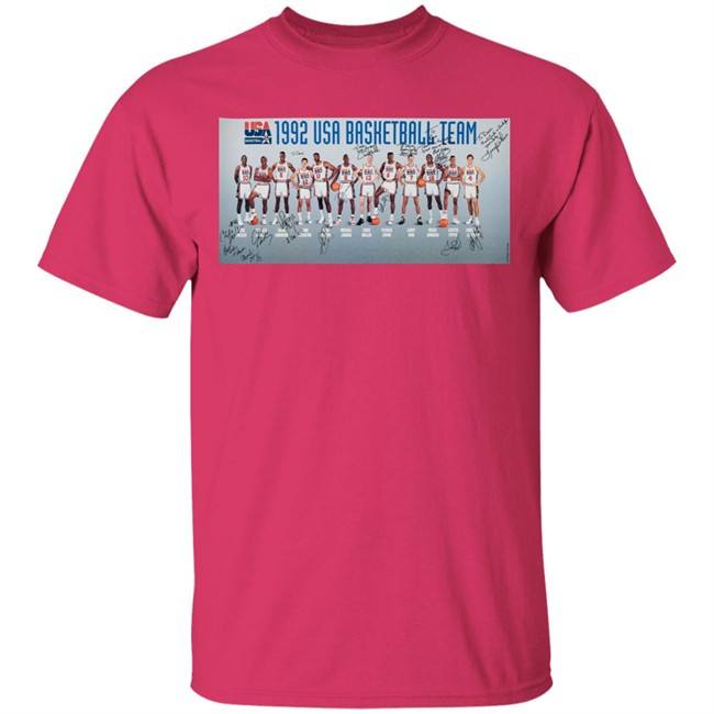 Dream Team T Shirt 1992 Dream Team Signed White Shirts Dream Team T Shirt 1992 Dream Team Signed White Shirts