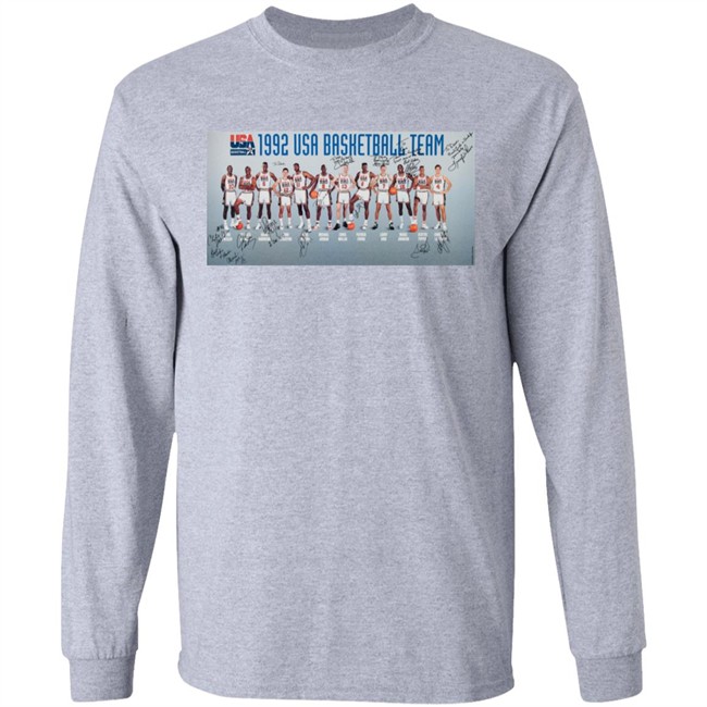 Dream Team T Shirt 1992 Dream Team Signed White Shirts Dream Team T Shirt 1992 Dream Team Signed White Shirts