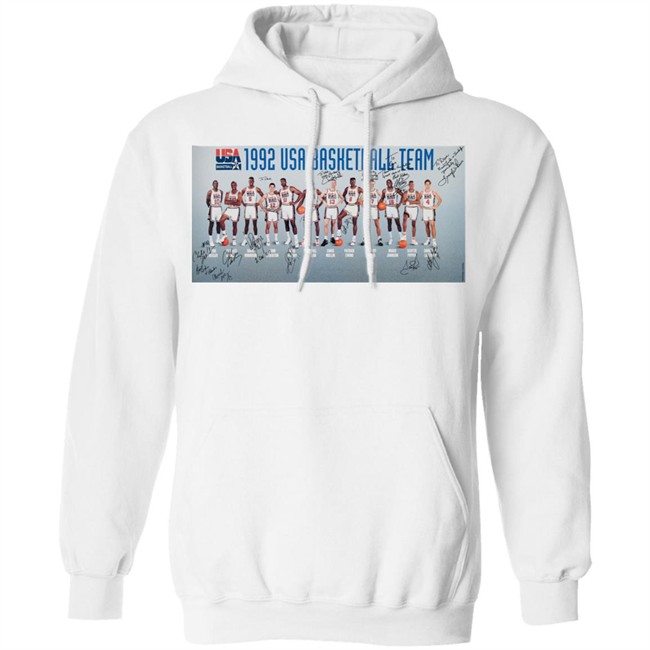 Dream Team T Shirt 1992 Dream Team Signed White Shirts Dream Team T Shirt 1992 Dream Team Signed White Shirts