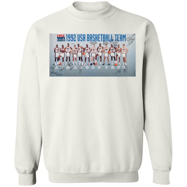 Dream Team T Shirt 1992 Dream Team Signed White Shirts Dream Team T Shirt 1992 Dream Team Signed White Shirts