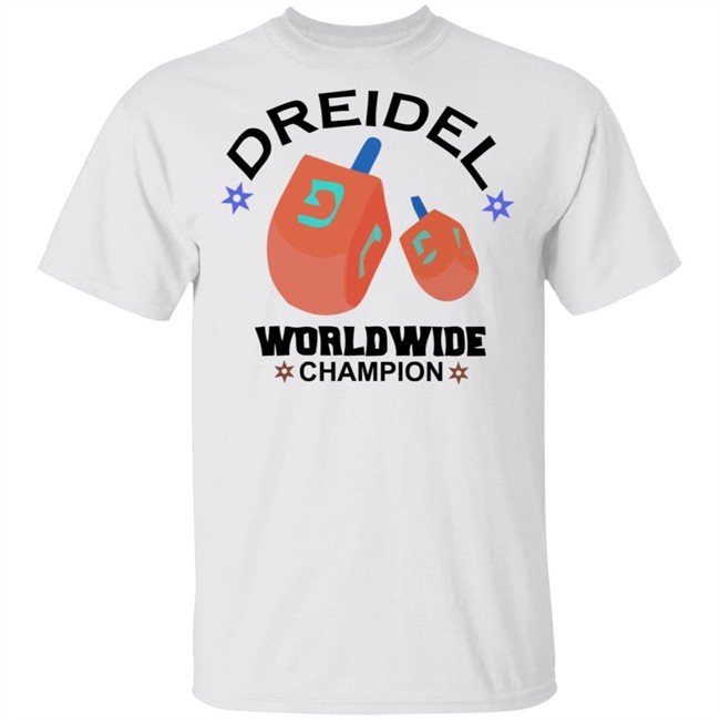 Dreidel Worldwide Champion Cute Hanukkah White T-Shirt