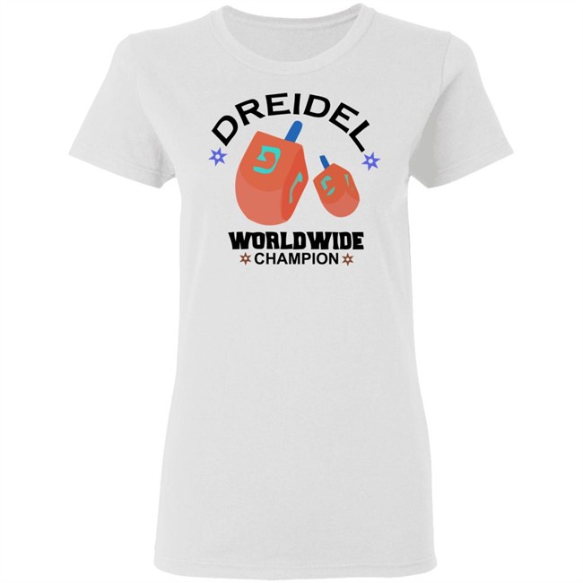 Dreidel Worldwide Champion Cute Hanukkah White T-Shirt Dreidel Worldwide Champion Cute Hanukkah White T-Shirt