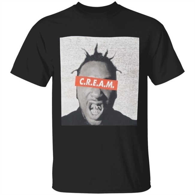 Old dirty bastard (ODB) CREAM Black T-shirt