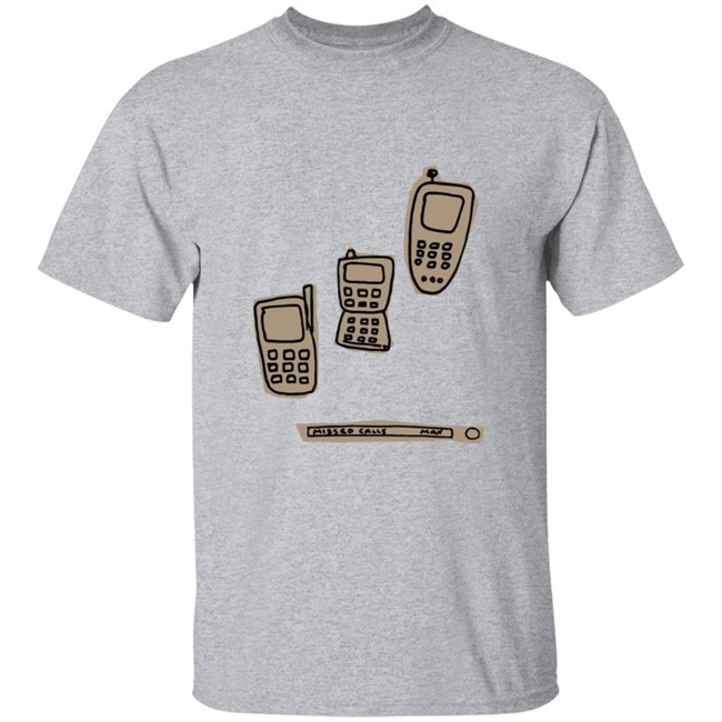 Max Merch Blueberry MISSED CALLS T SHIRT Max Merch Blueberry MISSED CALLS T SHIRT