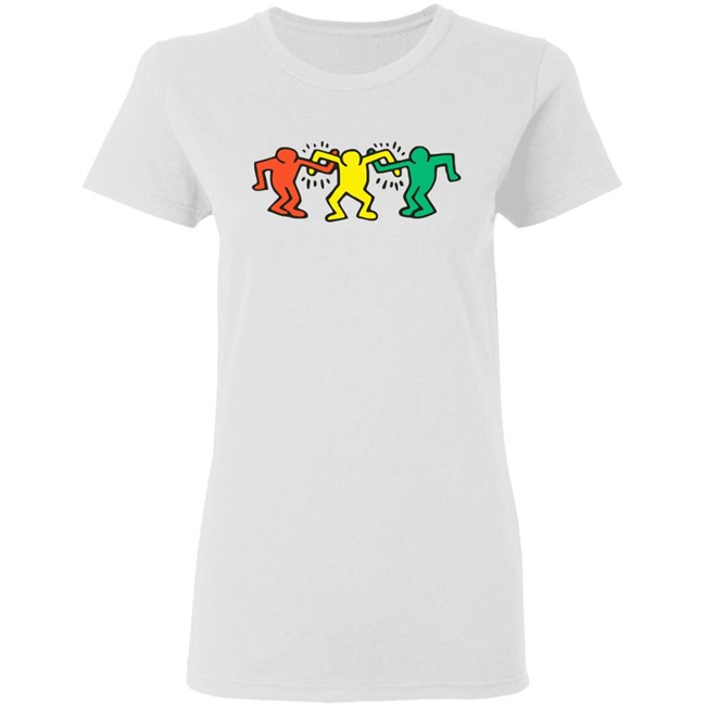 Keith Haring Hoodie Dancing People Raze White Sweatshirt Keith Haring Hoodie Dancing People Raze White Sweatshirt