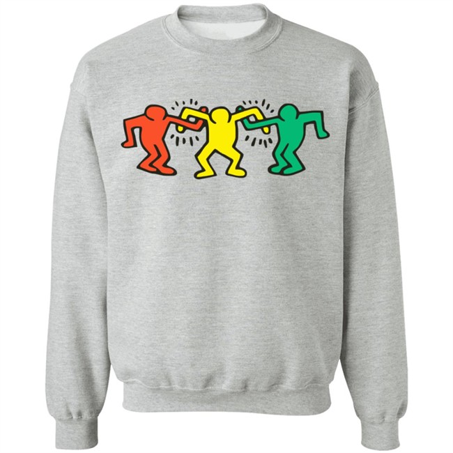 Keith Haring Hoodie Dancing People Raze White Sweatshirt Keith Haring Hoodie Dancing People Raze White Sweatshirt