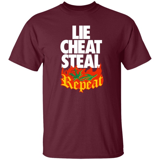 Pro Wrestling Merch Lie Cheat Steal Repeat Shirt Pro Wrestling Merch Lie Cheat Steal Repeat Shirt