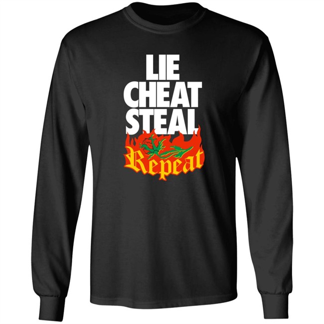 Pro Wrestling Merch Lie Cheat Steal Repeat Shirt Pro Wrestling Merch Lie Cheat Steal Repeat Shirt