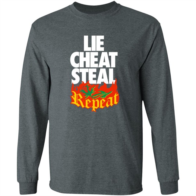 Pro Wrestling Merch Lie Cheat Steal Repeat Shirt Pro Wrestling Merch Lie Cheat Steal Repeat Shirt