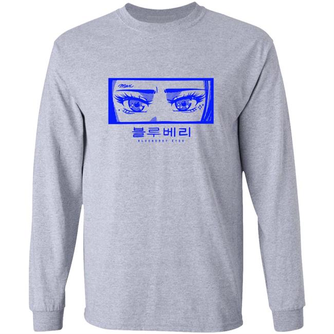 Max Official Merch Blueberry Eyes Long Sleeve T Shirt Max Official Merch Blueberry Eyes Long Sleeve T Shirt