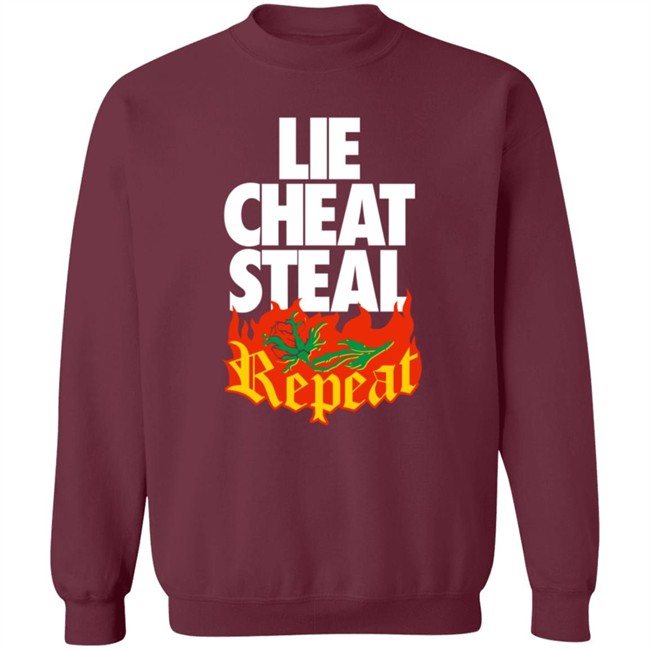 Pro Wrestling Merch Lie Cheat Steal Repeat Shirt Pro Wrestling Merch Lie Cheat Steal Repeat Shirt