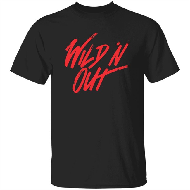 Mtvshop Wild 'N Out Felt Marker LogoT Shirt Wild 'N Out Felt Marker LogoMtvshop Black Shirts