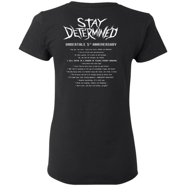 Undertale Merch Stay Determined T Shirt Undertale Merch Stay Determined T Shirt