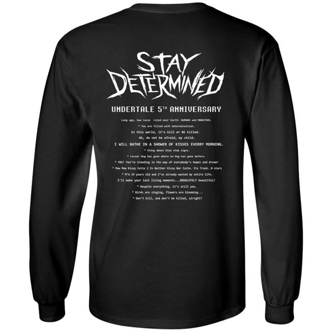Undertale Merch Stay Determined T Shirt Undertale Merch Stay Determined T Shirt