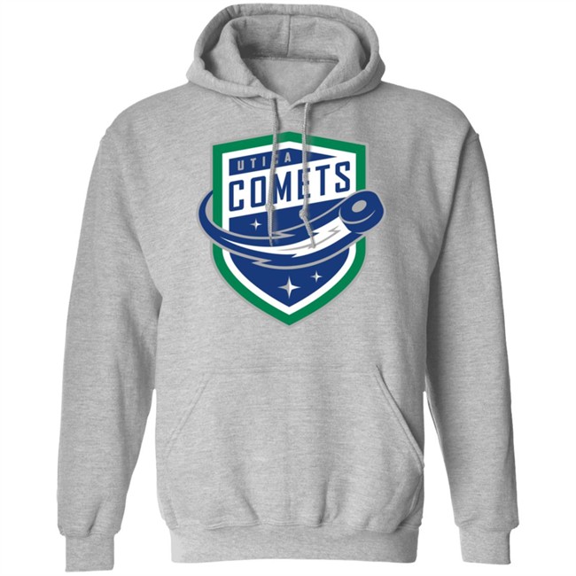 Utica Comets’ Popular Puck The White T-shirts Utica Comets’ Popular Puck The White T-shirts