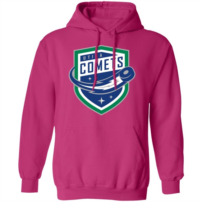 Utica Comets’ Popular Puck The White T-shirts Utica Comets’ Popular Puck The White T-shirts