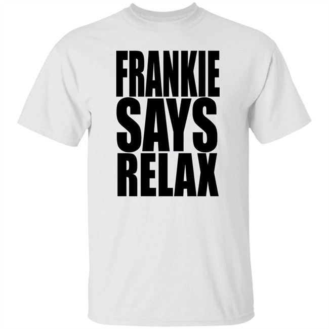 Frankie Says Relax Shirt Threadsquad Frankie Says Relax Retro 80s White T Shirt