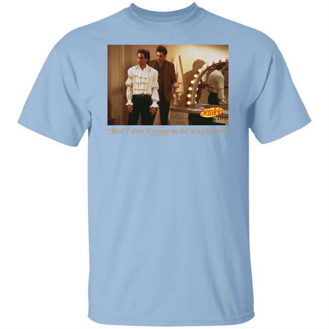 Vintage 1994 Seinfeld The Puffy Audio DVD But I Don't want to be a apirate White T Shirt Vintage 1994 Seinfeld The Puffy Audio DVD But I Don't want to be a apirate White T Shirt